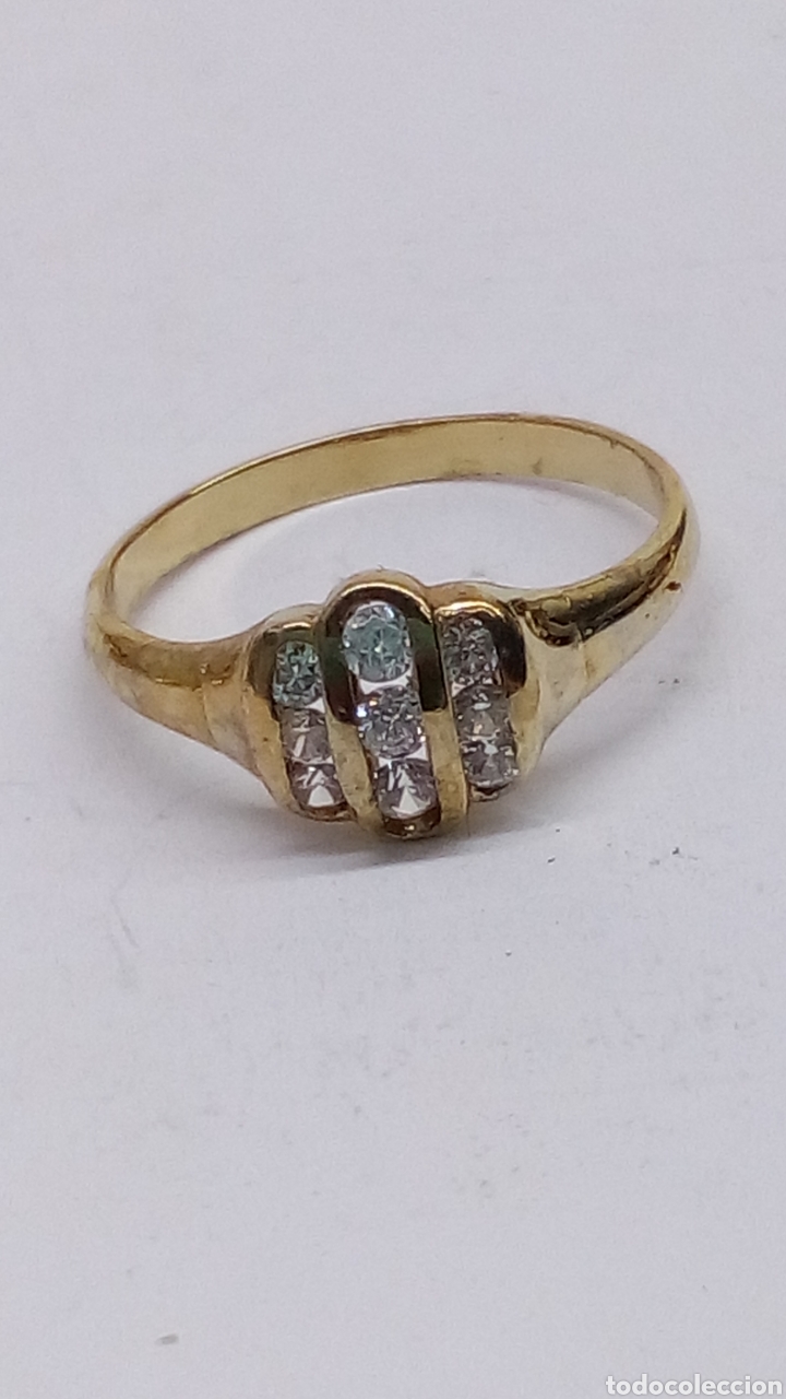 Joyeria: Anillo de plata chapado /S325 - Foto 1