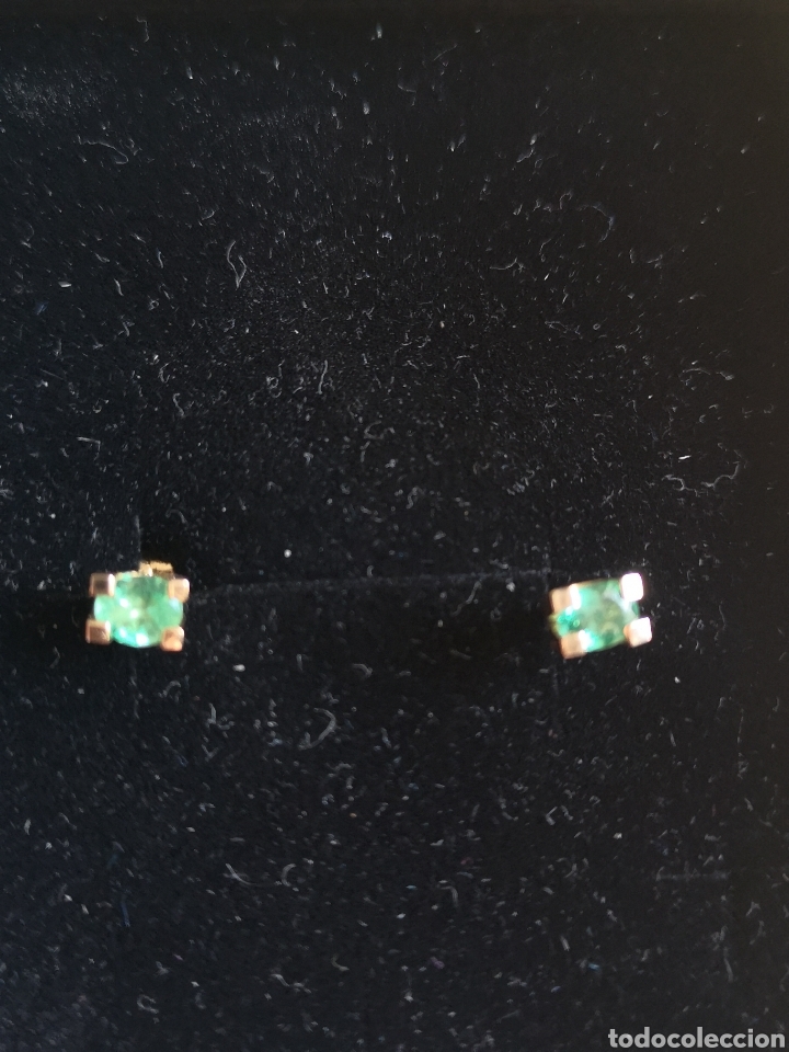 Joyeria: Pendientes de oro 18 k y esmeraldas - Foto 1