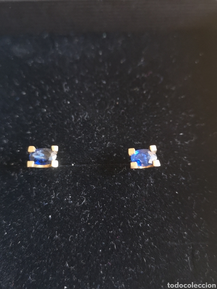 Joyeria: Pendientes de oro 18 k y zafiros - Foto 1