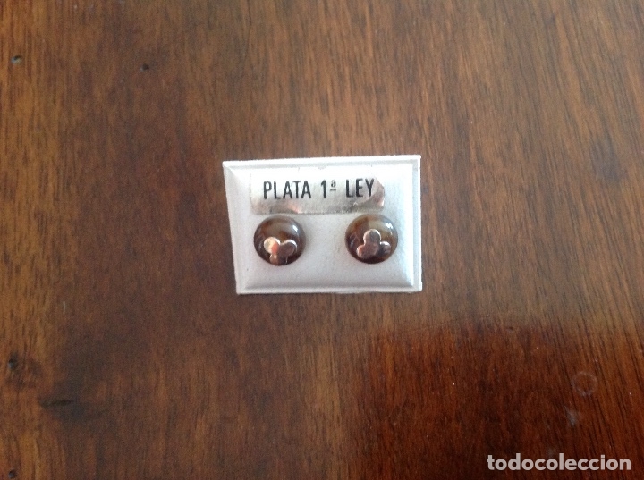 Joyeria: Pendientes de plata y concha. Cierre de presi&oacute;n . Peque&ntilde;os. - Foto 2