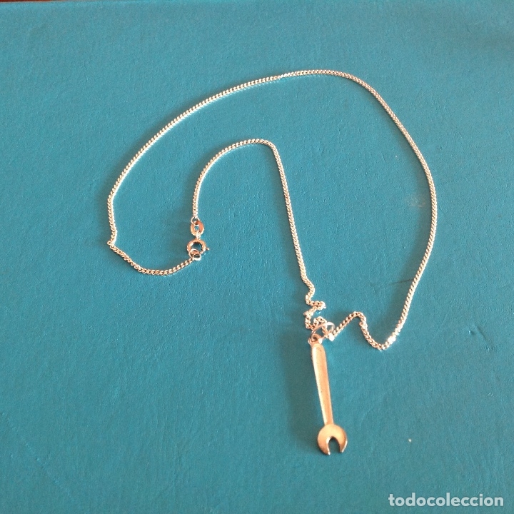 Joyeria: GARGANTILLA DE PLATA DE LEY. Llave inglesa - Foto 1