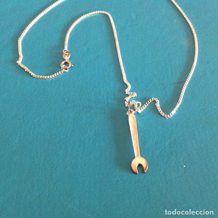 Joyeria: GARGANTILLA DE PLATA DE LEY. Llave inglesa - Foto 2