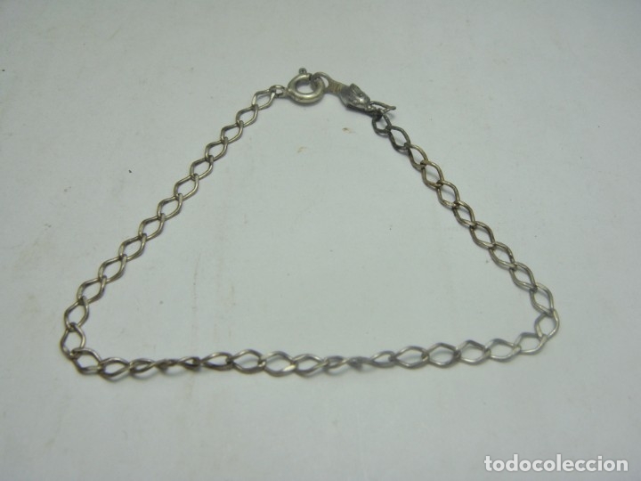 Joyeria: Antigua Pulsera de Plata. Con contrastes. - Foto 2