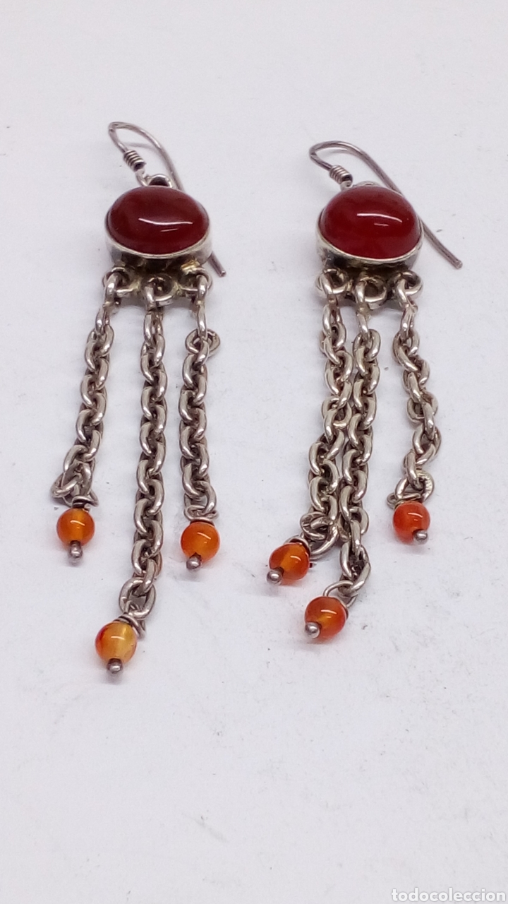 Joyeria: Pendientes de plata y nacar /p215 - Foto 1