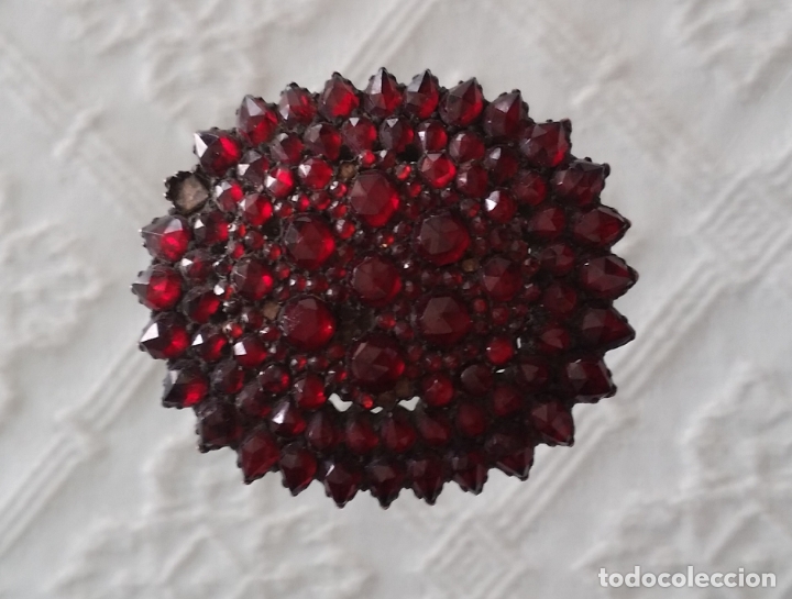 Joyeria: Antiguo broche con granates - Foto 4