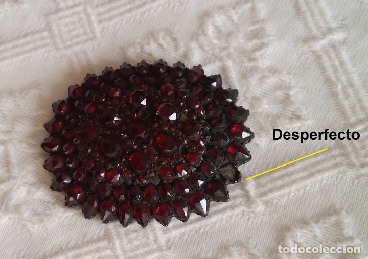 Joyeria: Antiguo broche con granates - Foto 6