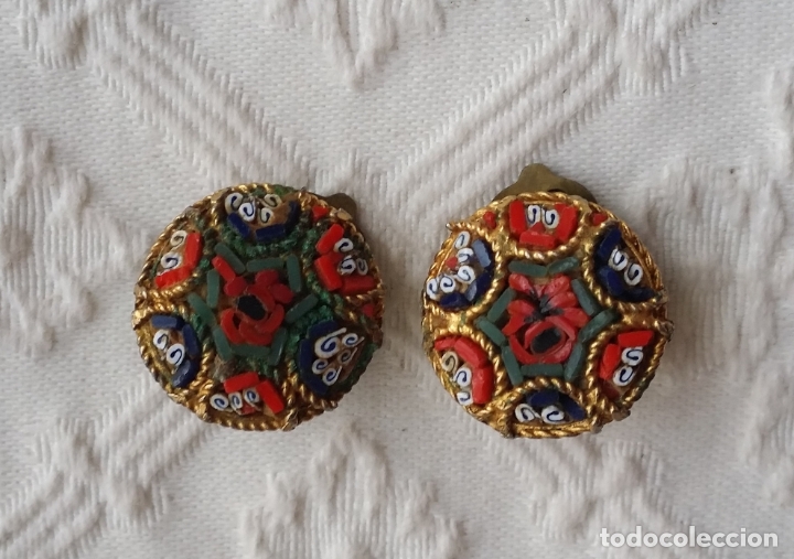 Joyeria: Pendientes Vintage, mosaico de Murano - Foto 2