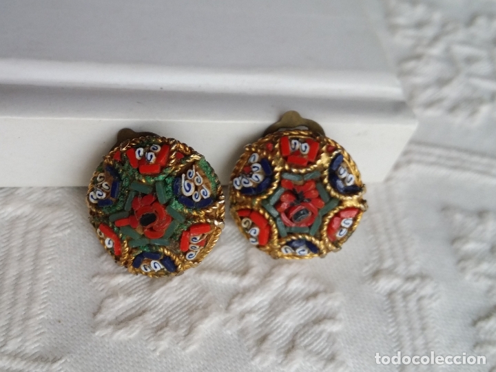 Joyeria: Pendientes Vintage, mosaico de Murano - Foto 1