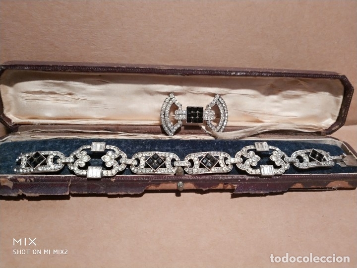 Joyeria: IMPORTANTE BROCHE Y PULSO PLATA CONTRASTADA - Foto 1