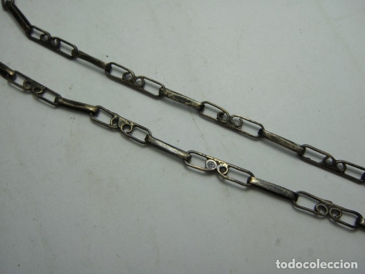 Joyeria: Cadena de Eslab&oacute;n Alterno en Plata Maciza &middot; Con contrastes. - Foto 2