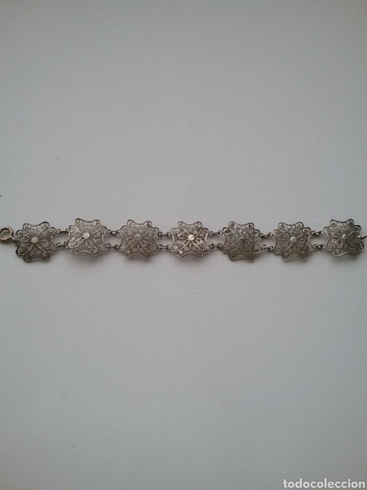 Joyeria: Pulsera repujada en plata de ley. - Foto 1