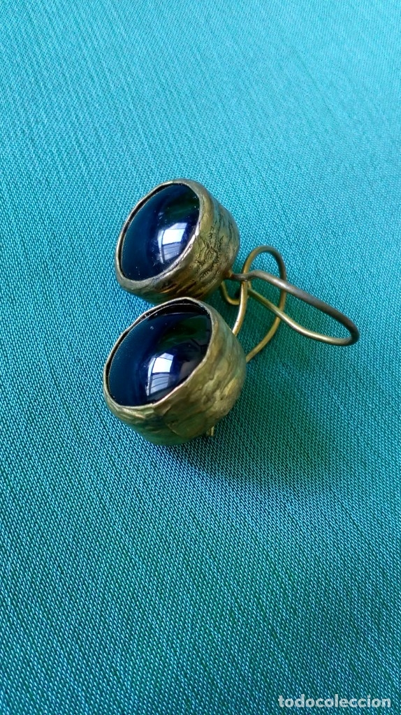 Joyeria: Bonitos pendientes dorados y &oacute;nix - Foto 1