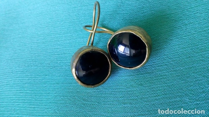 Joyeria: Bonitos pendientes dorados y &oacute;nix - Foto 2