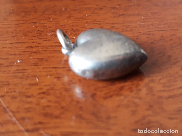 Joyeria: Antiguo colgante de plata- corazon con circulo - Foto 3