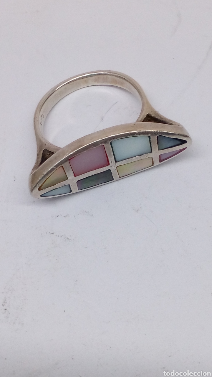 Joyeria: Anillo de plata y nacar / SORT 03 - Foto 2