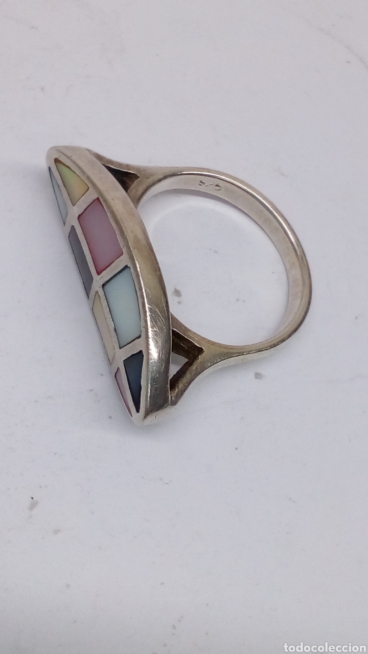 Joyeria: Anillo de plata y nacar / SORT 03 - Foto 1