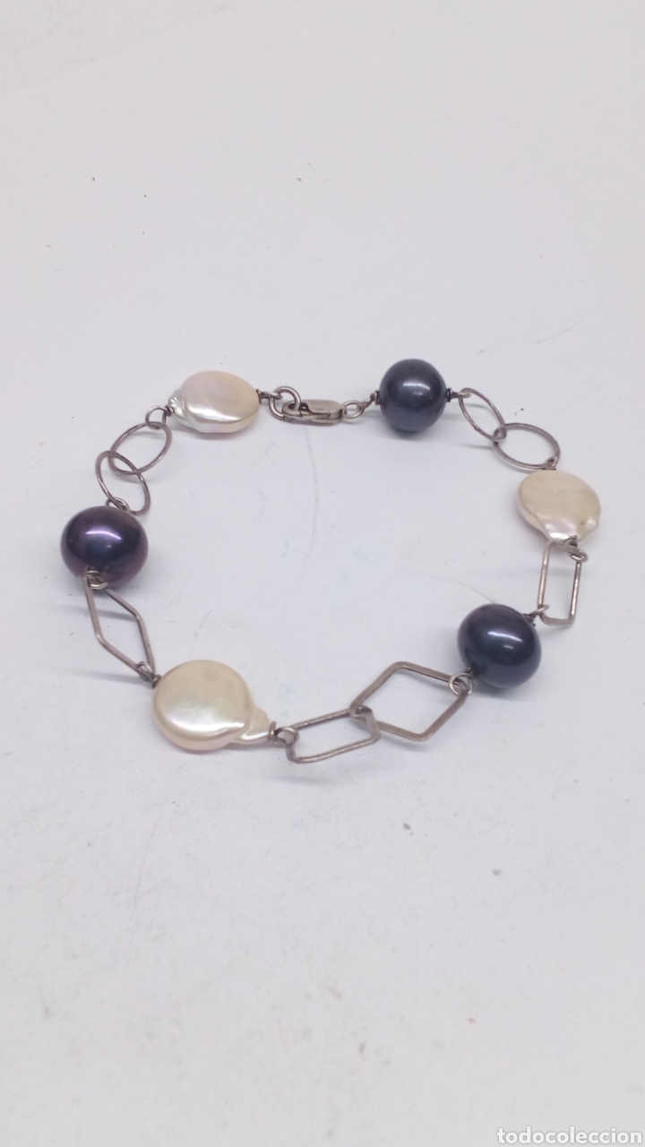Joyeria: Pulsera de perlas y plata - Foto 1