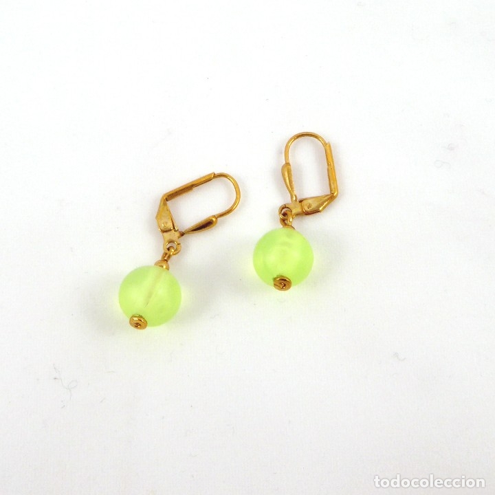 Joyeria: Pendientes vintage cierre catal&aacute;n y ba&ntilde;o de oro - Foto 1