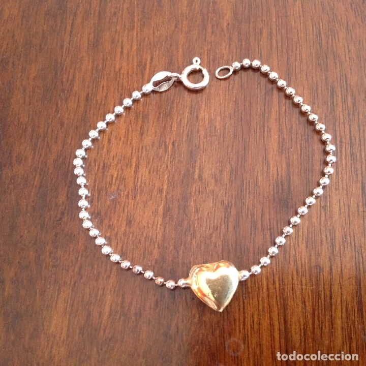 Joyeria: PULSERA DE PLATA DE LEY. BICOLOR. CORAZON - Foto 2