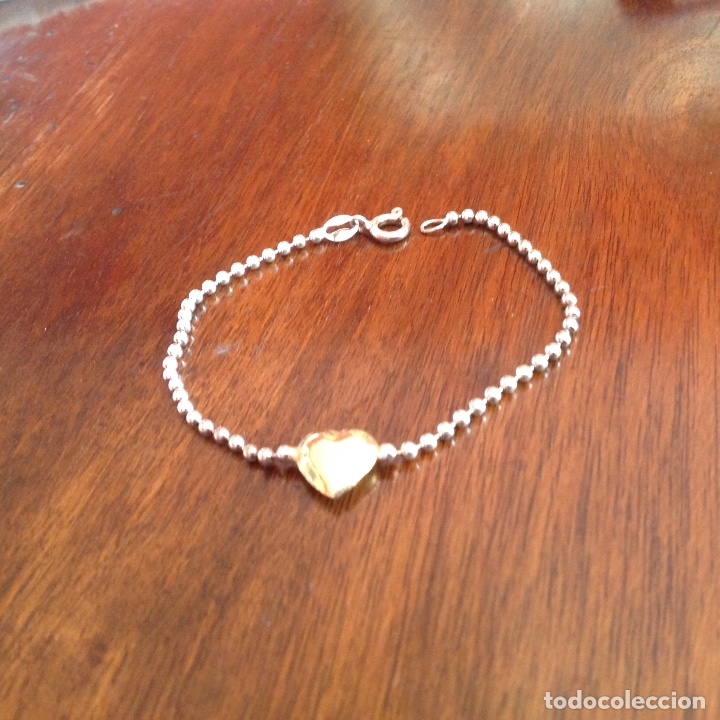 Joyeria: PULSERA DE PLATA DE LEY. BICOLOR. CORAZON - Foto 3