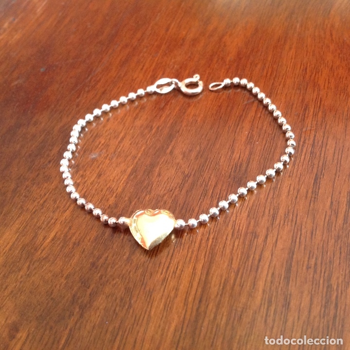 Joyeria: PULSERA DE PLATA DE LEY. BICOLOR. CORAZON - Foto 4