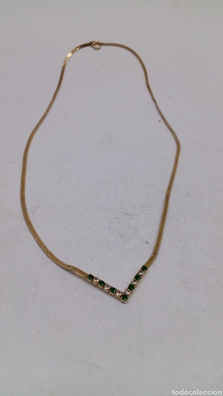 Joyeria: Collar de bisuter&iacute;a chapada oro - Foto 1