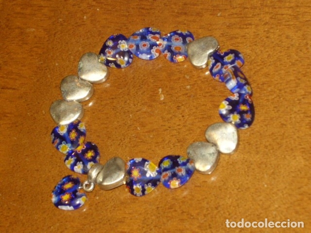 Joyeria: PULSERA DE CRISTAL MILLEFIORI,CORAZONES. - Foto 1