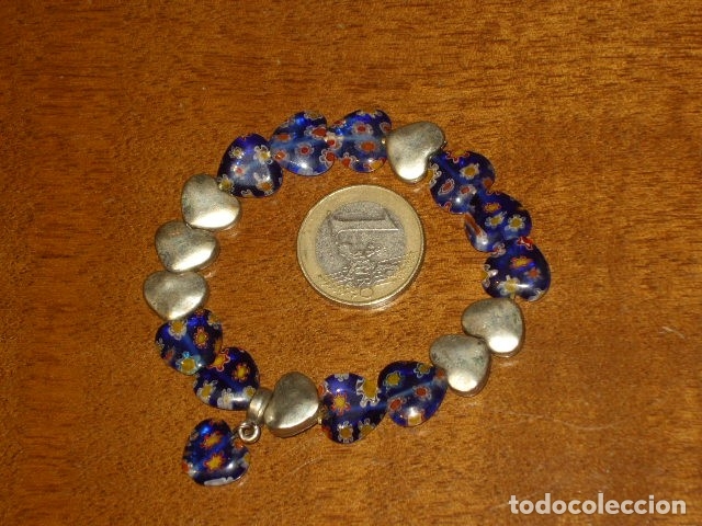 Joyeria: PULSERA DE CRISTAL MILLEFIORI,CORAZONES. - Foto 2
