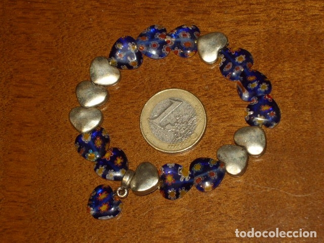 Joyeria: PULSERA DE CRISTAL MILLEFIORI,CORAZONES. - Foto 3