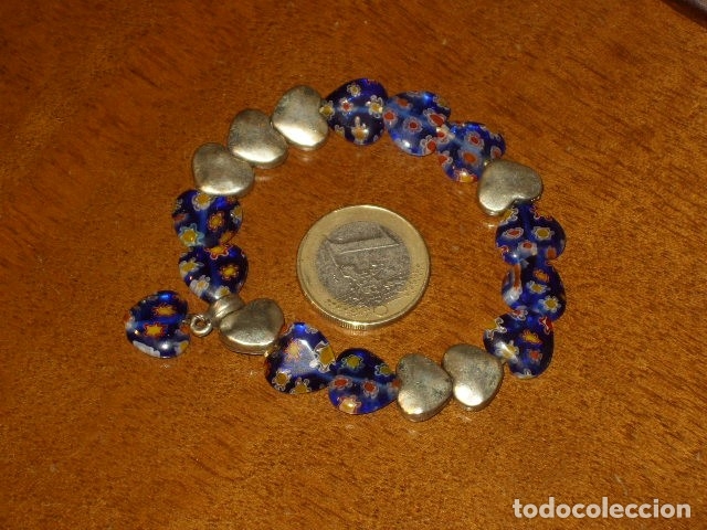 Joyeria: PULSERA DE CRISTAL MILLEFIORI,CORAZONES. - Foto 4