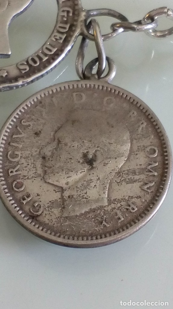 Joyeria: PULSERA DE PLATA DE MONEDAS TROQUELADAS Y DIJES - Foto 6