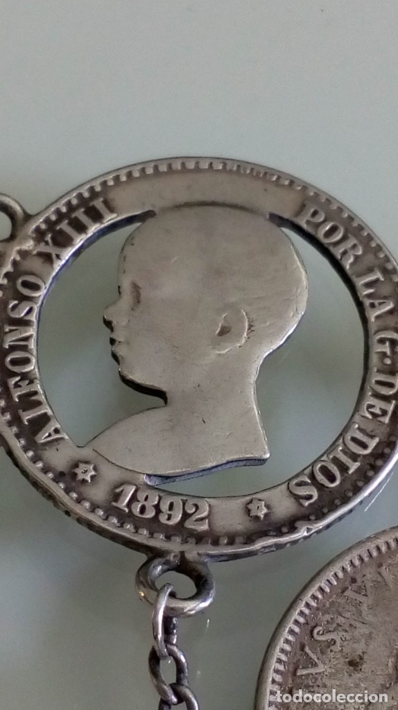 Joyeria: PULSERA DE PLATA DE MONEDAS TROQUELADAS Y DIJES - Foto 7