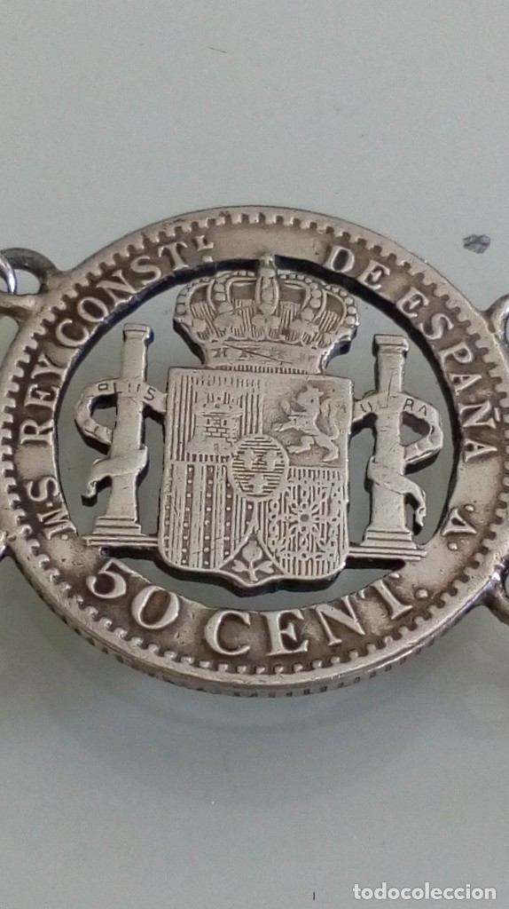 Joyeria: PULSERA DE PLATA DE MONEDAS TROQUELADAS Y DIJES - Foto 8