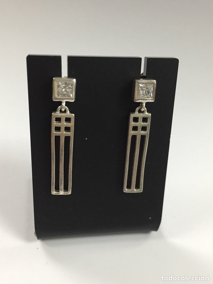 Joyeria: Pendiente de plata y circonitas /P24 - Foto 1