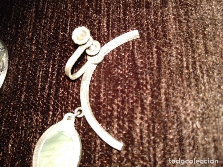 Joyeria: Collar y Pendientes a&ntilde;os 50 Alpaca - Foto 3