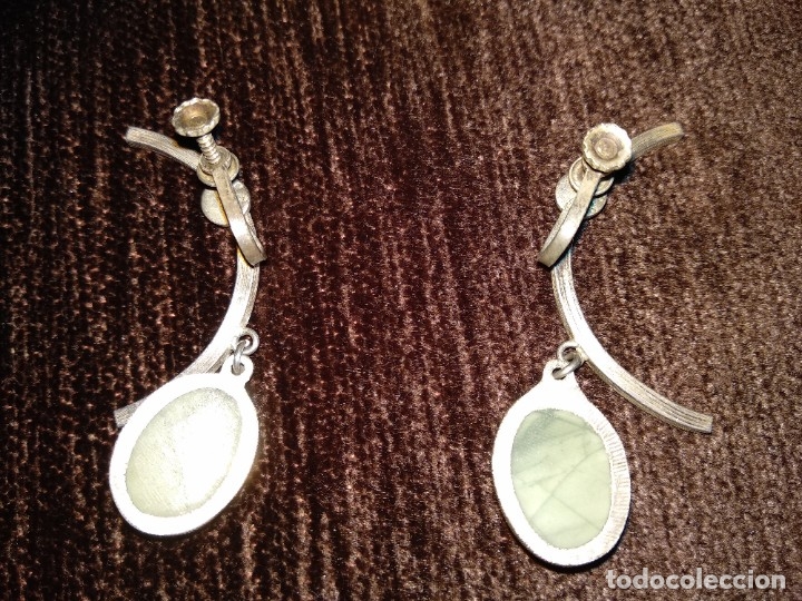 Joyeria: Collar y Pendientes a&ntilde;os 50 Alpaca - Foto 4