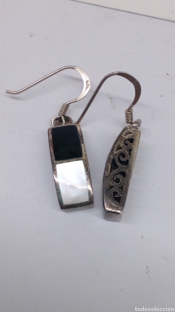 Joyeria: Pendientes de plata y nacar /P24 - Foto 1