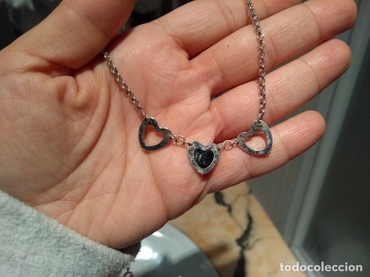 Joyeria: Gargantilla plata y corazones - Foto 1