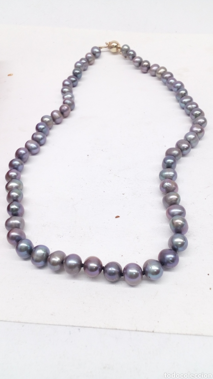 Joyeria: Collar de perlas y plata chapada 925 nueva - Foto 3
