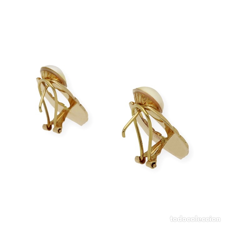 Joyeria: Pendientes, oro amarillo 18k y perla Mabe - Foto 6