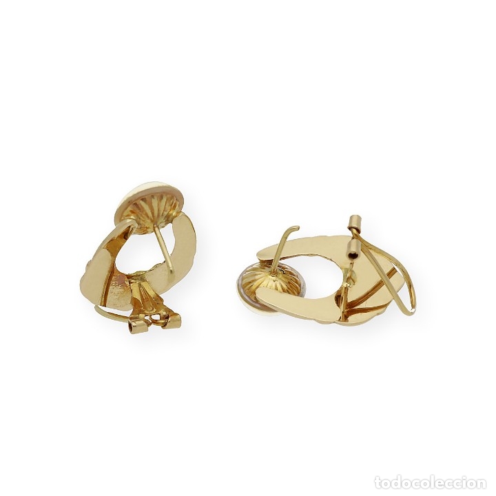 Joyeria: Pendientes, oro amarillo 18k y perla Mabe - Foto 7