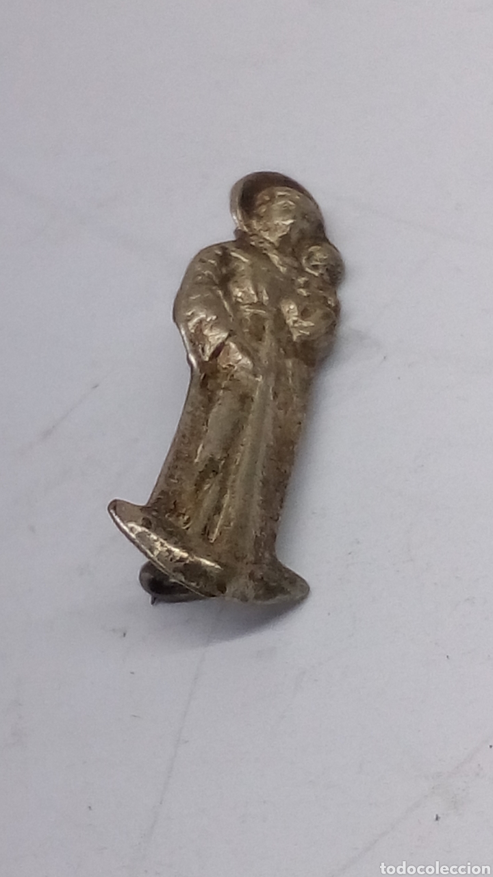 Broche Religieuse Catholique Vintage En Métal - Occasion Bon État - Fabriqué En France