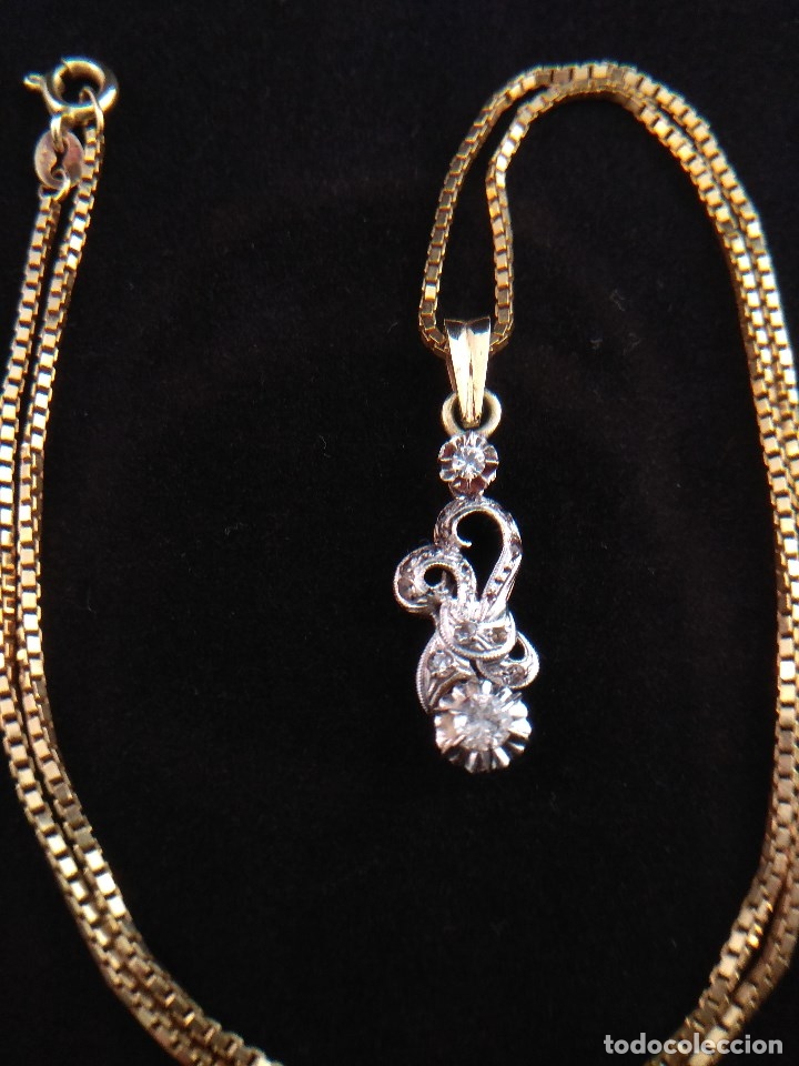 Joyeria: ORO 18K. Cadena y colgante. 41cm. - Foto 6