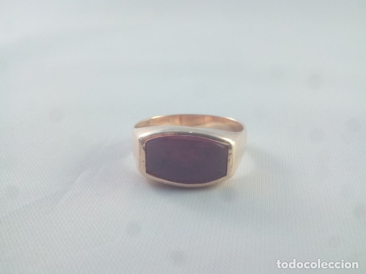 Joyeria: ORO 18 Kilates, Anillo-Sortija tipo sello. - Foto 6
