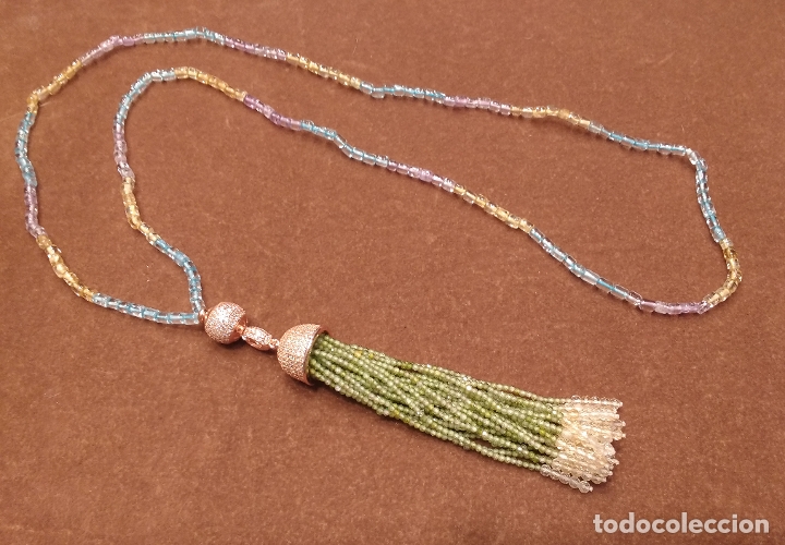 Joyeria: COLLAR LARGO DE MULTIGEMAS. - Foto 1