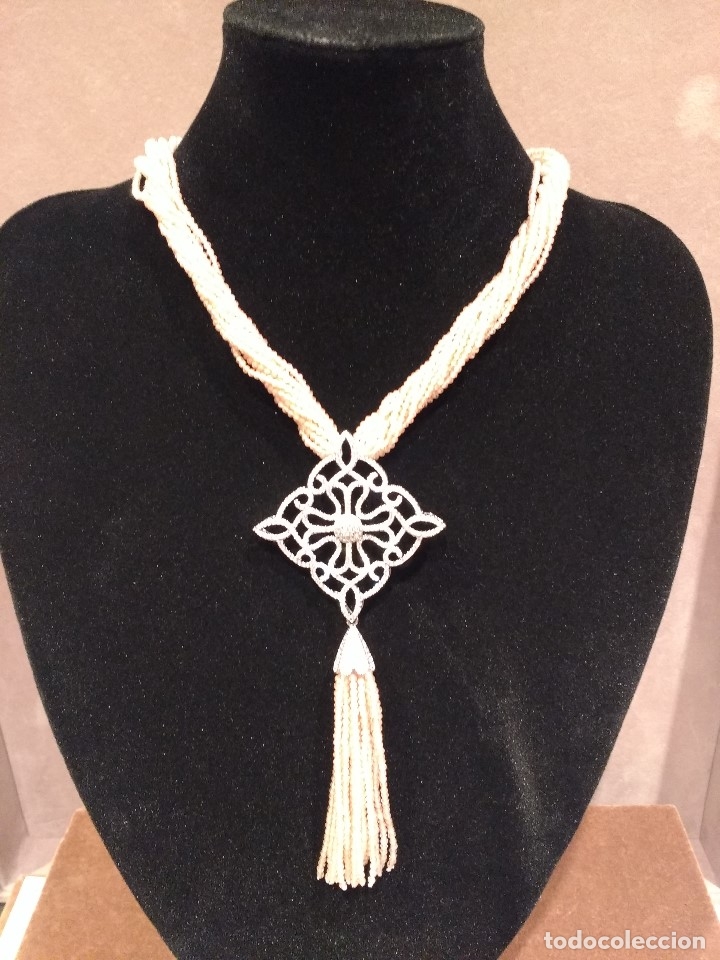 Joyeria: COLLAR DE CIRCONITAS DE 2 MM EN MARR&Oacute;N CLARITO. - Foto 4