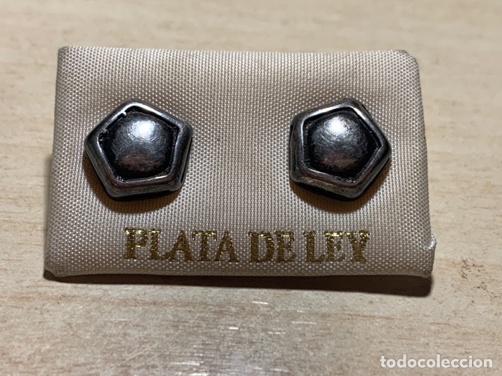 Joyeria: Pareja de pendientes plata de ley - Foto 1