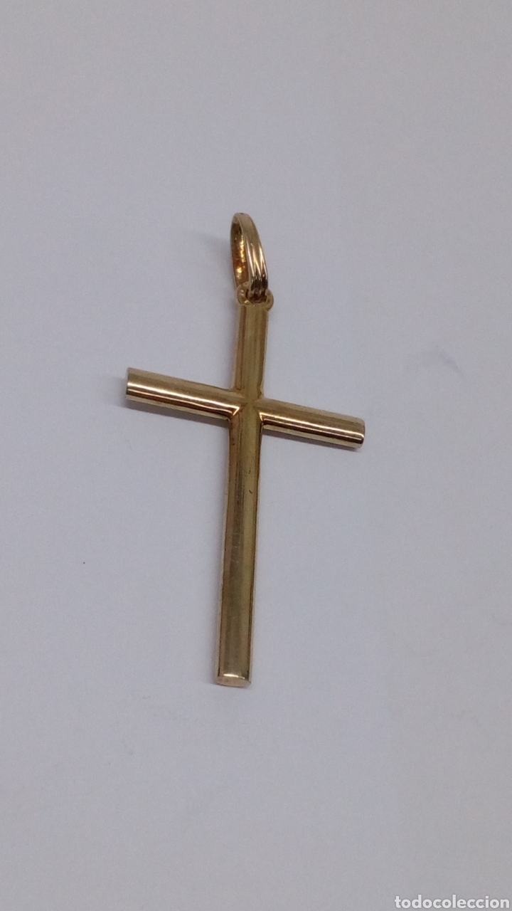 Joyeria: Colgante cruz de plata chapado - Foto 1