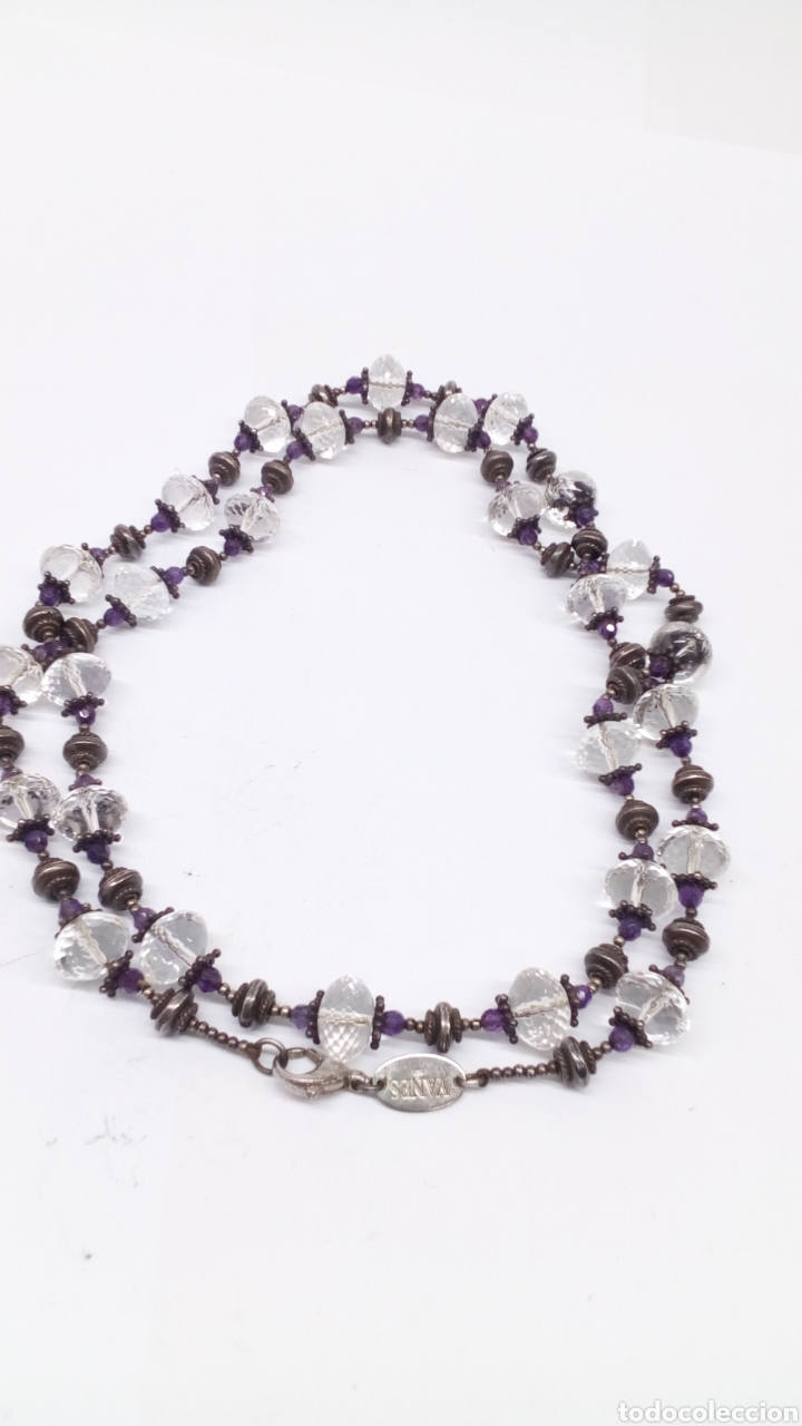 Joyeria: Collar Yanes de plata y piedras tallada de Lujo - Foto 3