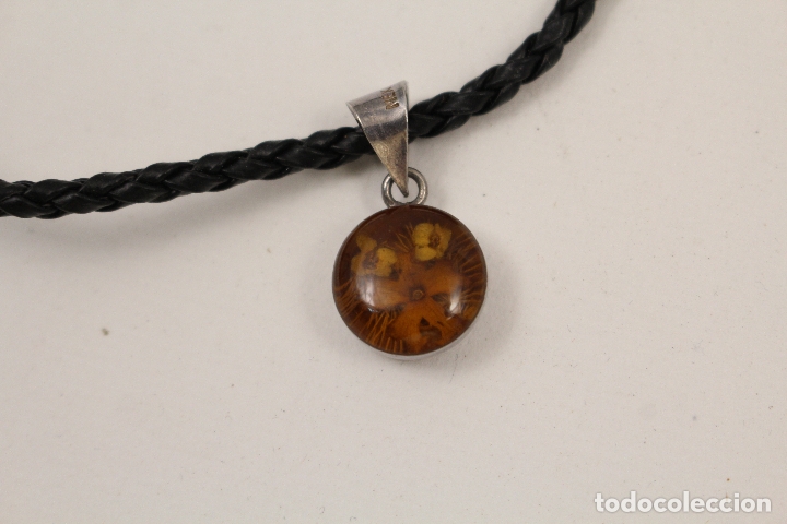 Joyeria: colgante de plata de ley con ambar - Foto 3